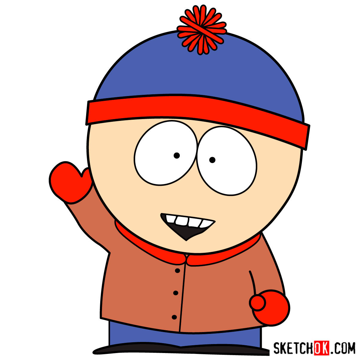 1200x1200 how to draw stan marsh from south park - Marsh Drawing