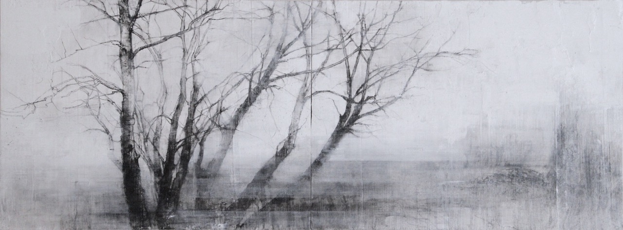 1281x474 laurie steen devon landscape marsh farm drawing coombe - Marsh Drawing