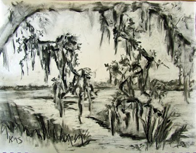 400x312 paint charleston daily marsh pler drawing - Marsh Drawing