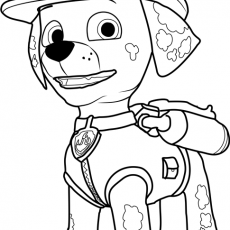 230x230 Cool Marshall Paw Patrol Coloring Pages Draw Printable - Marshall Paw Patrol Drawing