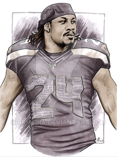 400x535 Lynch - Marshawn Lynch Drawing