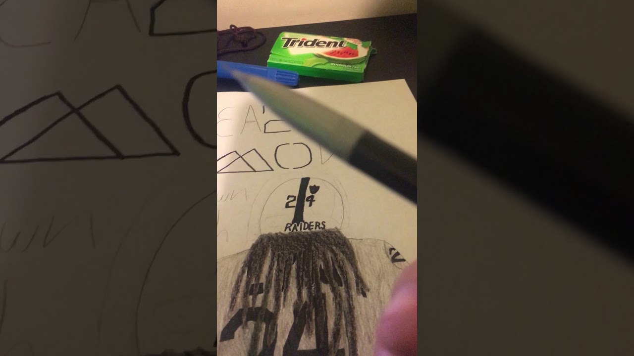 1280x720 Marshawn Lynch Drawing Aka Beast Mode - Marshawn Lynch Drawing