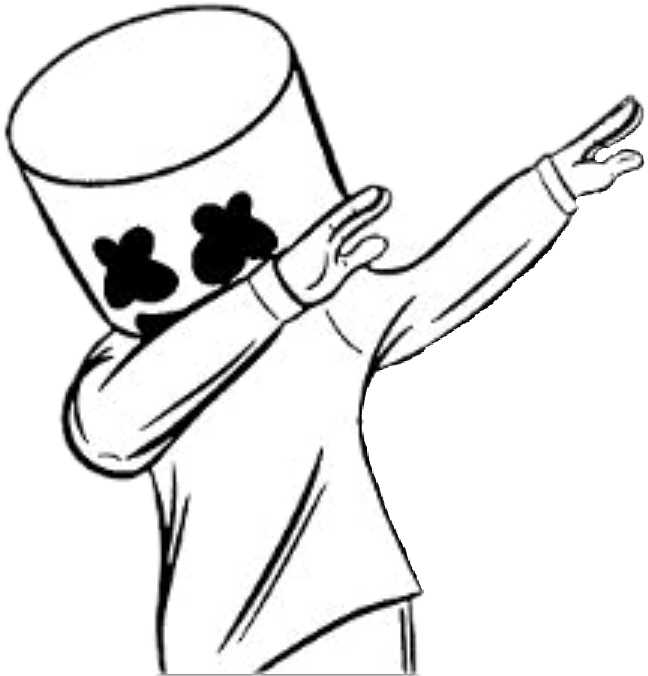 648x676 Marshmello Drawing Marshmallow For Free Download - Marshmallow Drawing