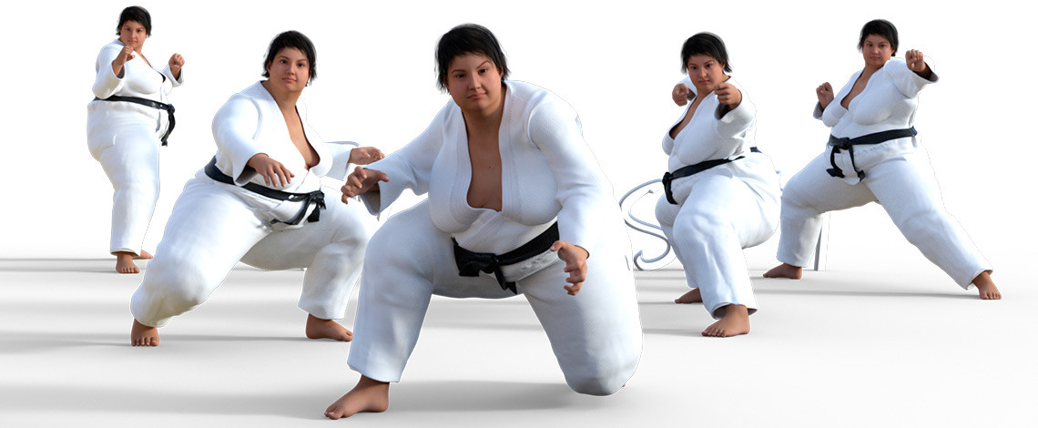 1140x470 figure drawing poses of a voluptuous woman in a variety of martial - Martial Arts Drawing