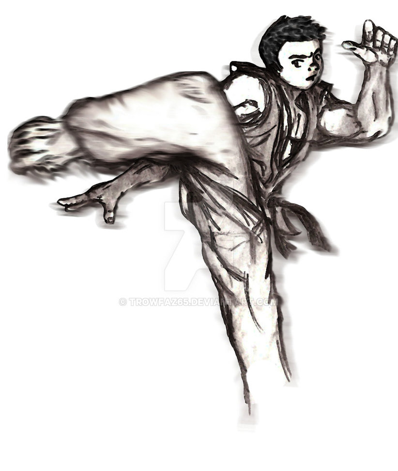 822x972 martial arts - Martial Arts Drawing