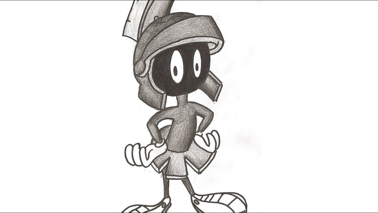 1280x720 Drawing Marvin The Martian - Martian Drawing