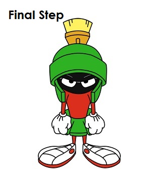 300x388 How To Draw Marvin The Martian - Martian Drawing