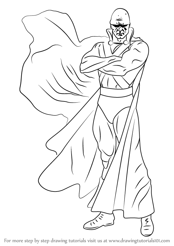 598x844 Learn How To Draw Martian Manhunter - Martian Drawing