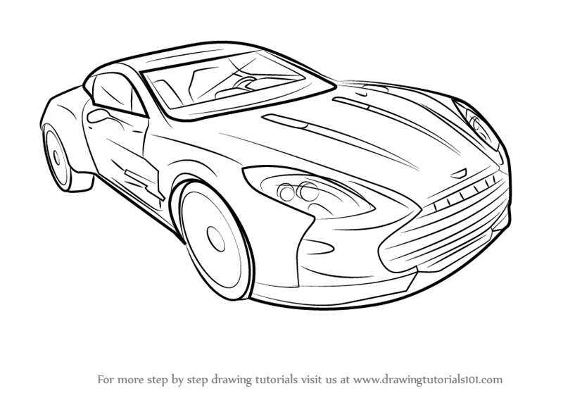 800x565 learn how to draw aston martin one - Martin Drawing