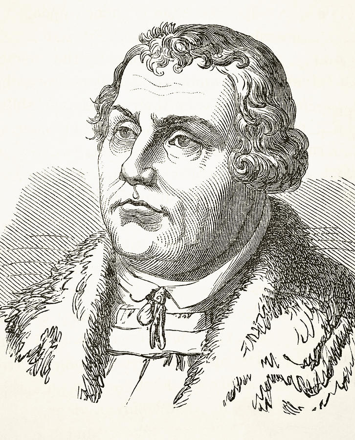 726x900 martin luther drawing - Martin Luther Drawing