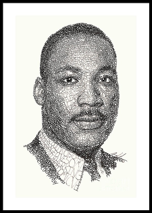 600x838 martin luther king jr framed print - Martin Luther Drawing