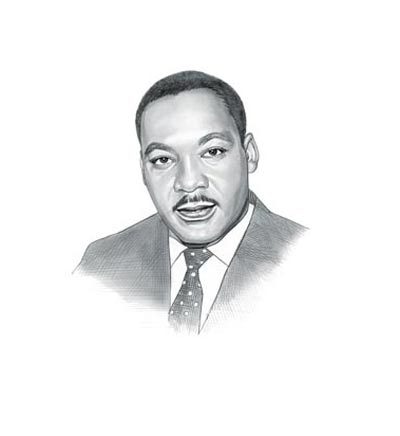 400x436 martin luther king speeches - Martin Luther King Drawing