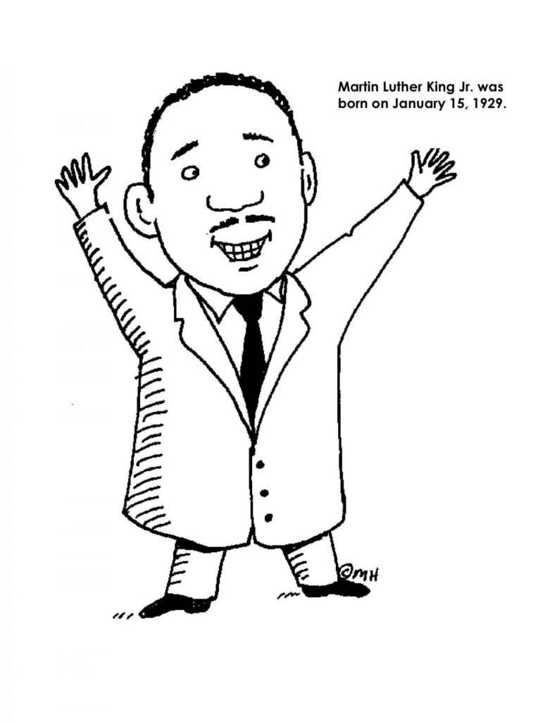 791x1024 Free Printable Coloring Pages Martin Luther King Jr - Martin Luther King Drawing Step Step