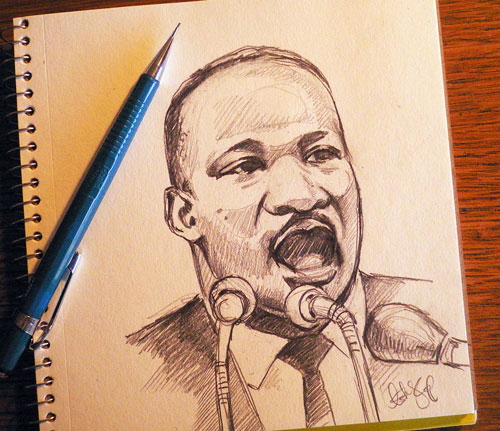 500x431 Mlk Jr Day And Our Fixation On Holidays Brahma News - Martin Luther King Drawing Step Step