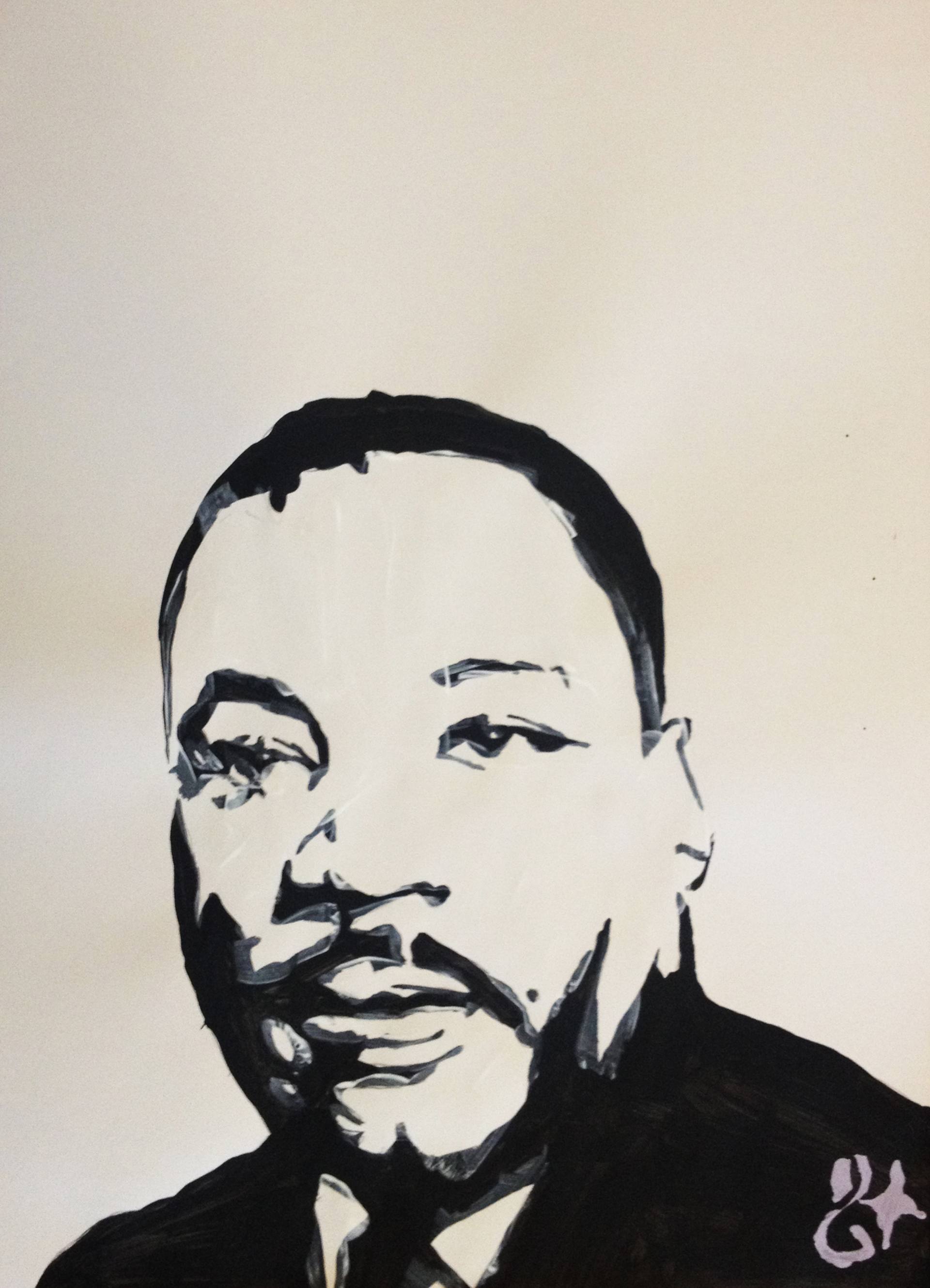 Martin Luther King Drawing Step Step at PaintingValley.com | Explore ...