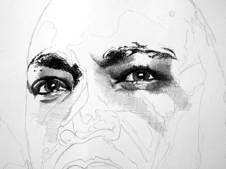 750x563 Through The Eyes Of John Baselmans Step - Martin Luther King Drawing Step Step