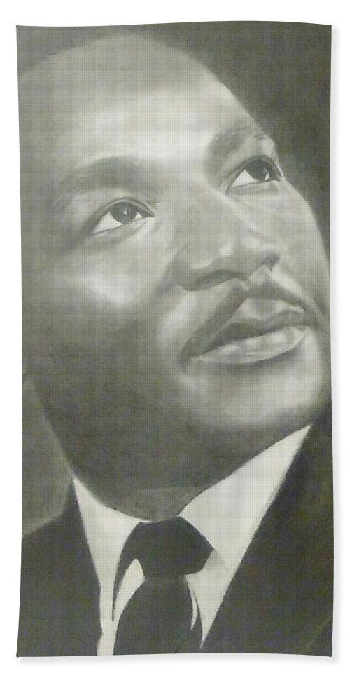 500x967 drawing dr martin luther king jr bath towel for sale - Martin Luther King Jr Drawing