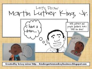 350x263 free martin luther king directed drawing - Martin Luther King Jr Drawing