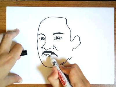 400x300 how to draw martin luther king coloriages de martin luther king jr - Martin Luther King Jr Drawing