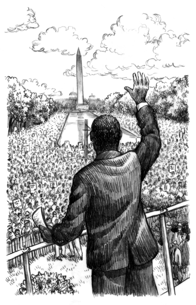 386x600 i am martin luther king drawings elisabeth alba - Martin Luther King Jr Drawing