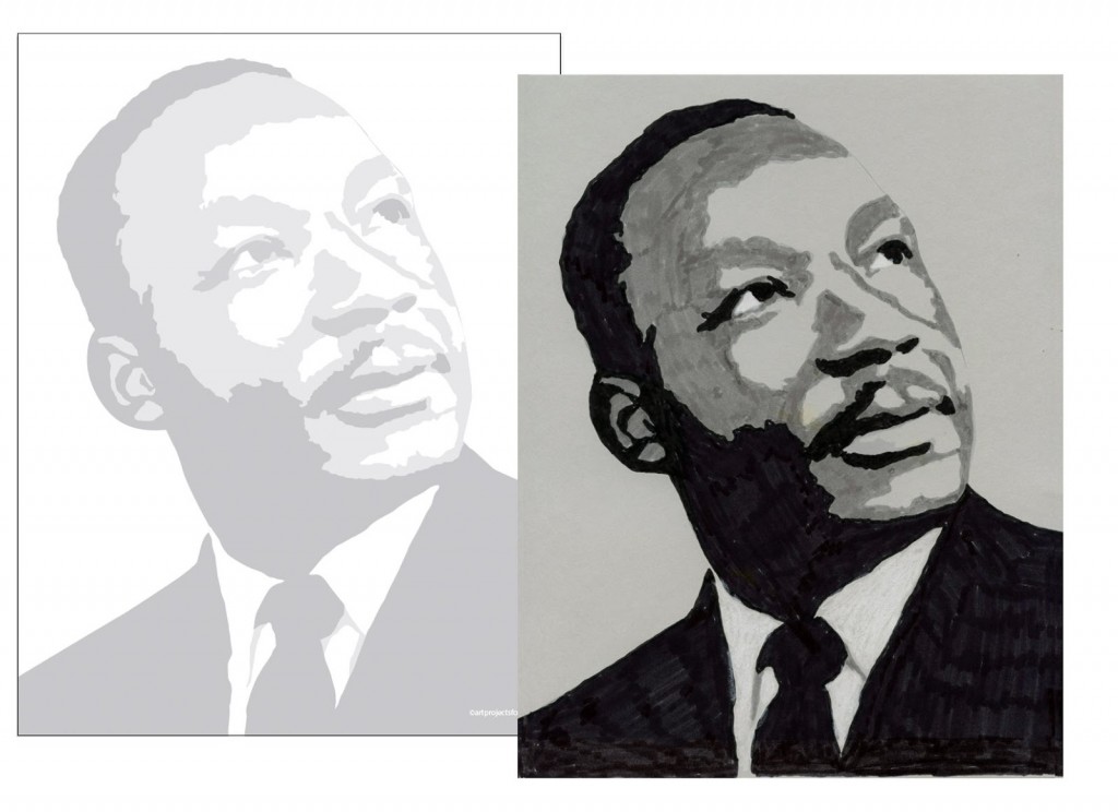 1024x744 martin luther king coloring - Martin Luther King Jr Drawing