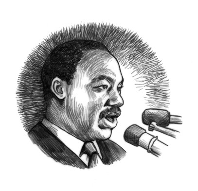 Martin Luther King Jr Drawing at PaintingValley.com | Explore ...