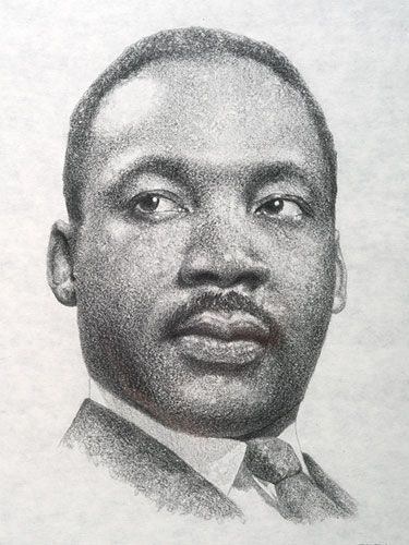 Martin Luther King Jr Drawing at PaintingValley.com | Explore ...