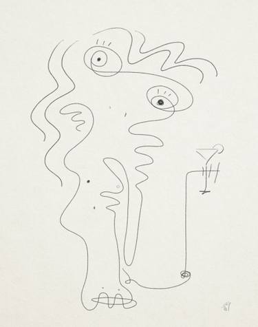 375x475 martini drawing - Martini Drawing