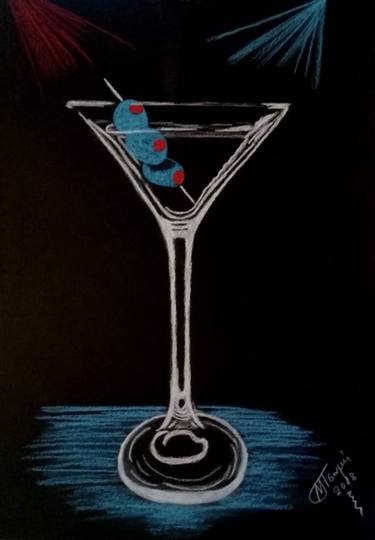 375x540 clear martini drawing - Martini Drawing