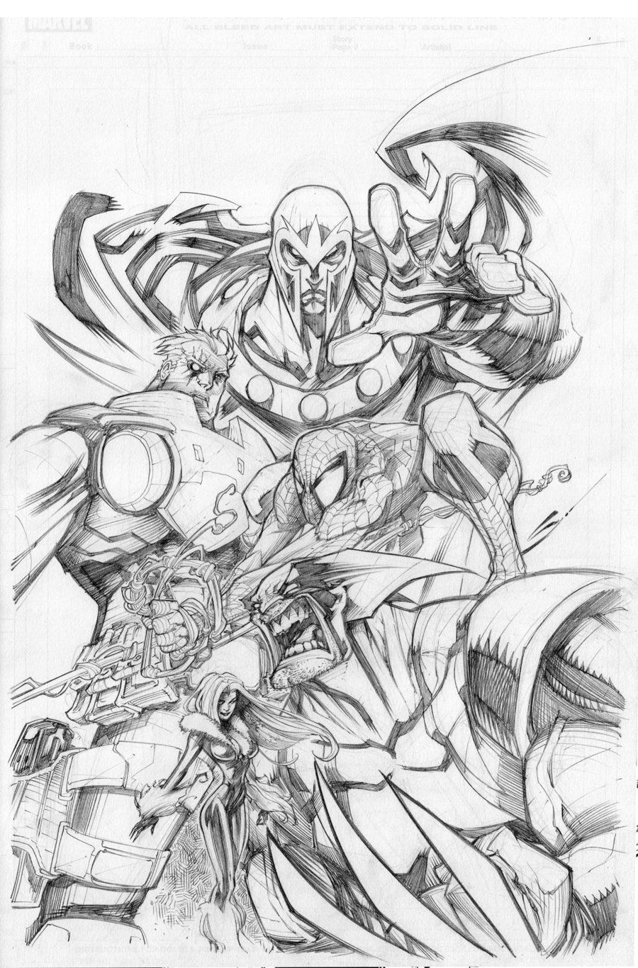 900x1366 marvel comics art - Marvel Comic Drawings