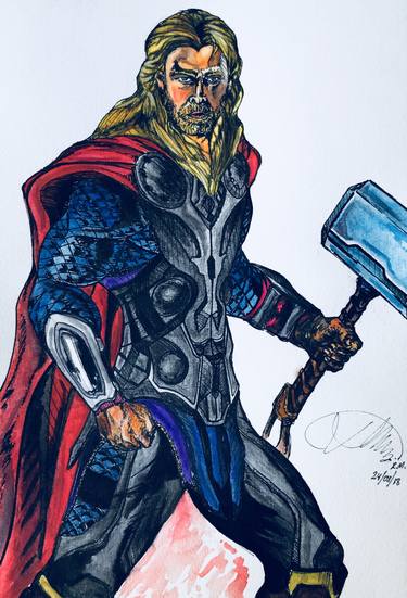 375x551 marvel drawings for sale saatchi art - Marvel Drawings