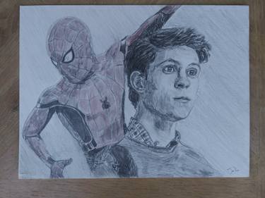 375x281 marvel comics drawing tom holland spiderman homecoming disney art - Marvel Drawings