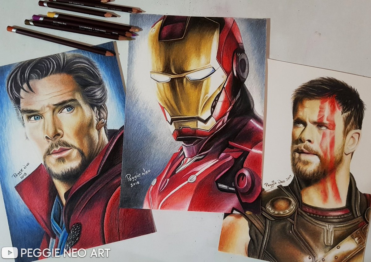 1200x849 Peggie Neo On Twitter My - Marvel Drawings