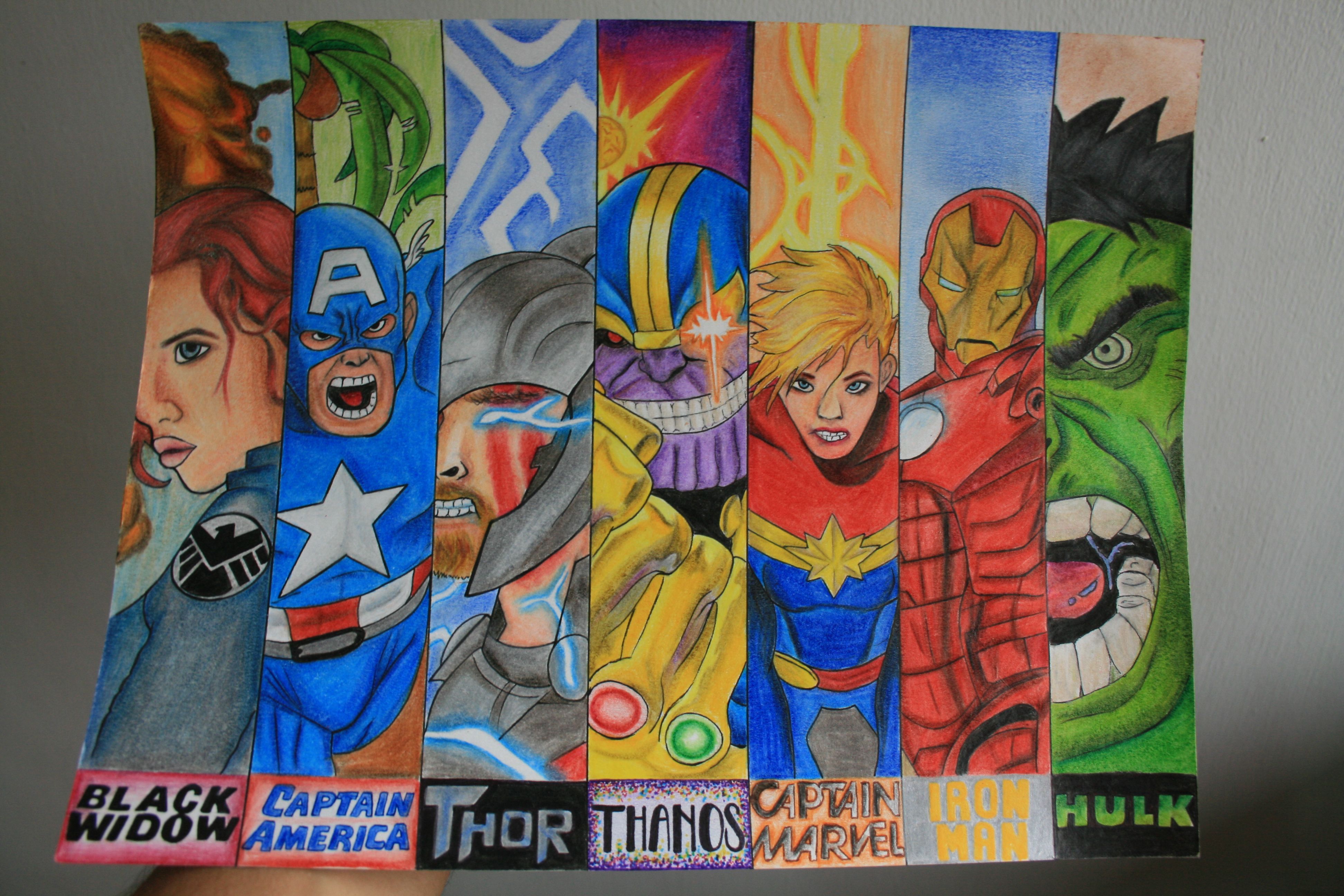 3888x2592 The Avengers - Marvel Drawings