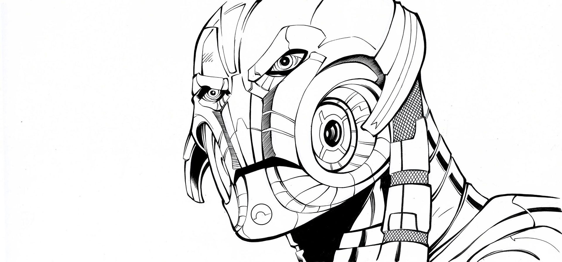 1920x896 ron lim ultron marvel heroes in anthony fowler's anthony - Marvel Heroes Drawing