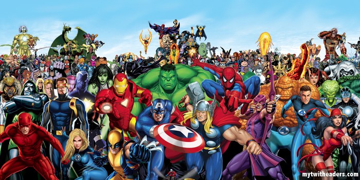 700x350 Steve Ditko - Marvel Heroes Drawing