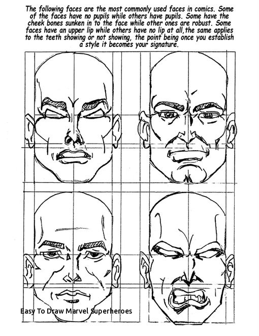 510x660 Easy To Draw Marvel Superheroes How To Draw Ics - Marvel Style Drawing