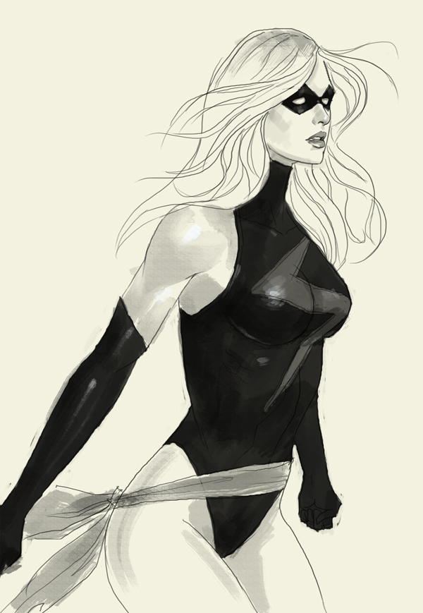 600x869 How To Draw Ms Marvel - Marvel Style Drawing