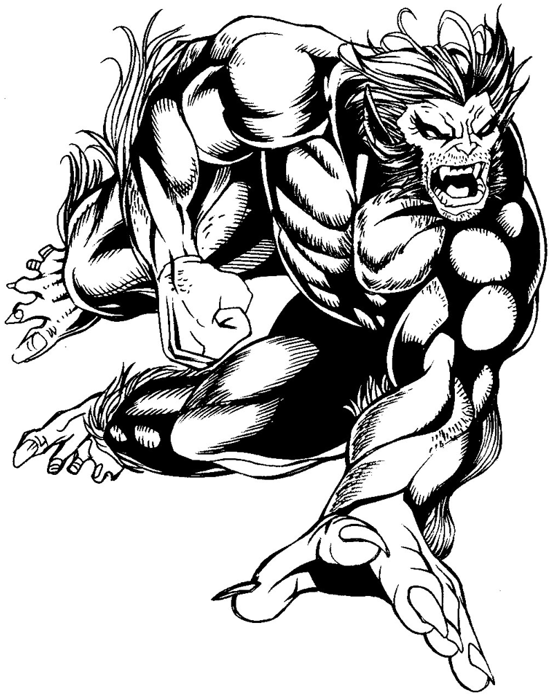 800x1007 How To Draw Beast From Marvel's X Men Superhero Team Drawing - Marvel Superhero Drawings