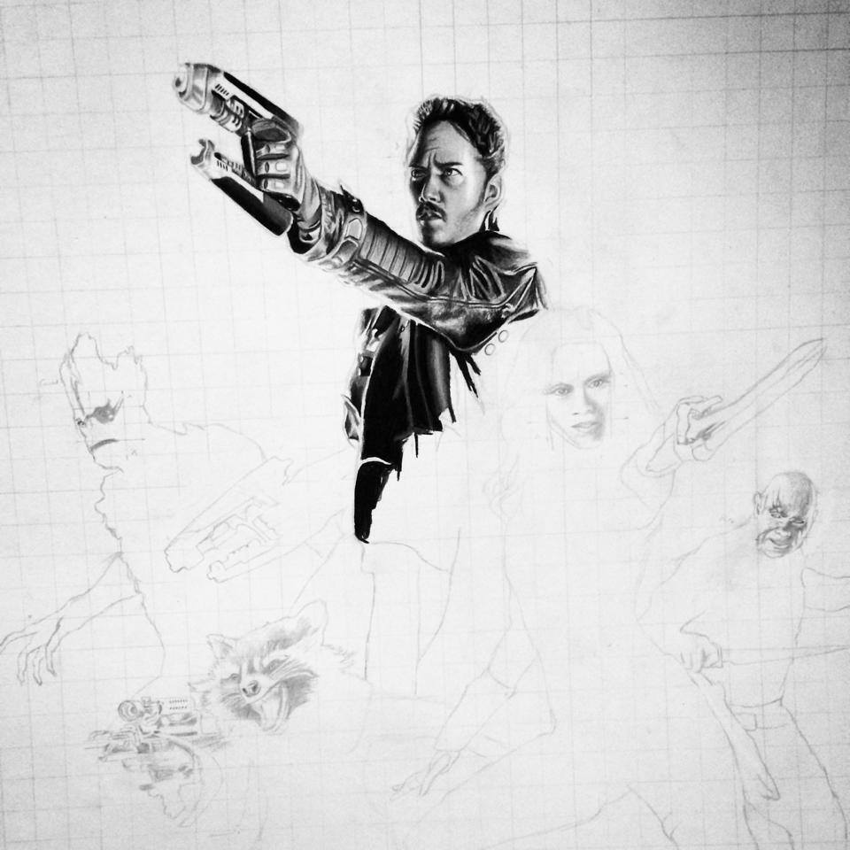 960x960 Superheroes And Villains Martinmrochaart - Marvel Superhero Drawings