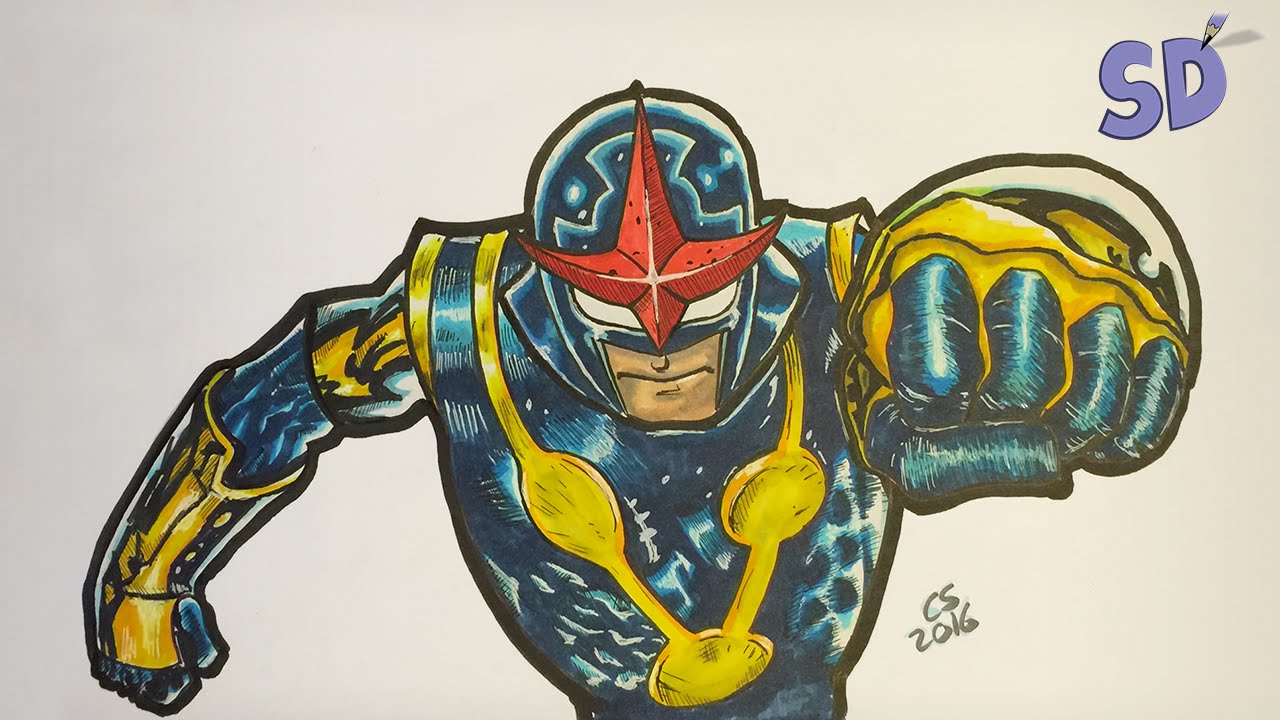 1280x720 drawing nova - Marvel Superhero Drawings