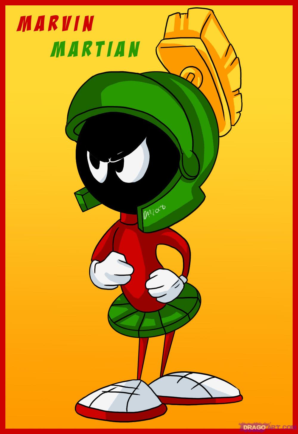 Marvin The Martian Drawing at PaintingValley.com | Explore collection ...