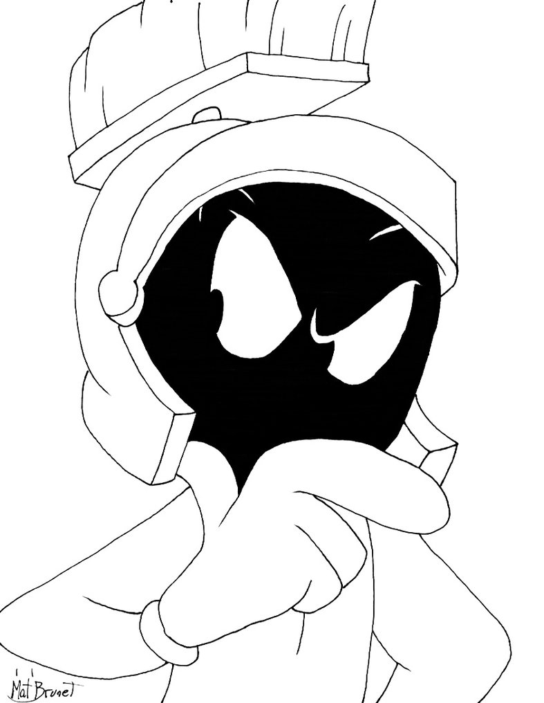 Marvin The Martian Drawing at Explore collection