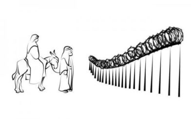 392x245 La Posada Sin Fronteras Mary And Joseph - Mary And Joseph Drawing