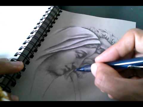 480x360 Drawing Mary And Joseph - Mary And Joseph Drawing