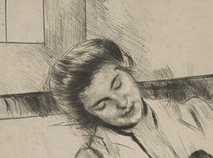 300x223 mary cassatt's jeannette and her mother seated on a sofa picture - Mary Cassatt Drawings
