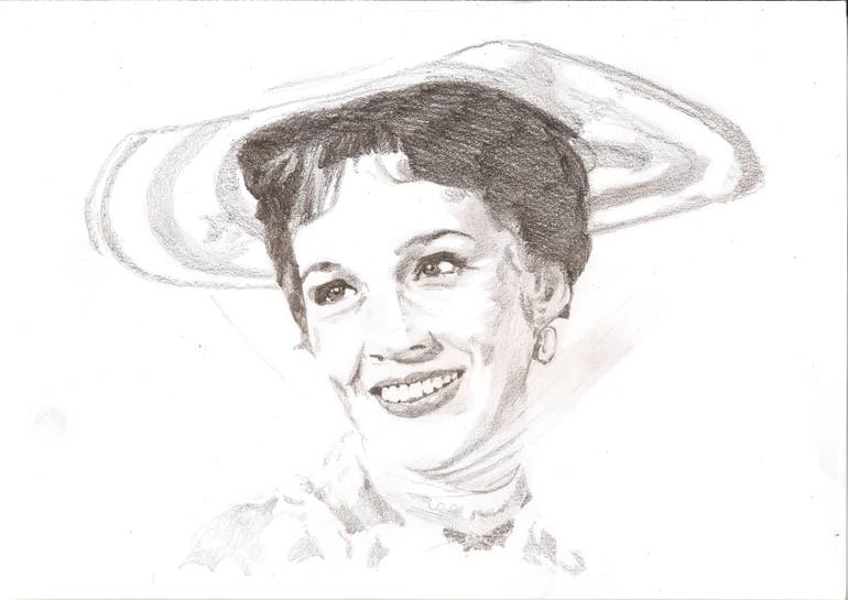 770x545 julie andrews as mary poppins drawing - Mary Drawing