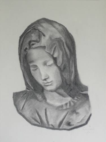 375x501 Michelangelo - Mary Drawing