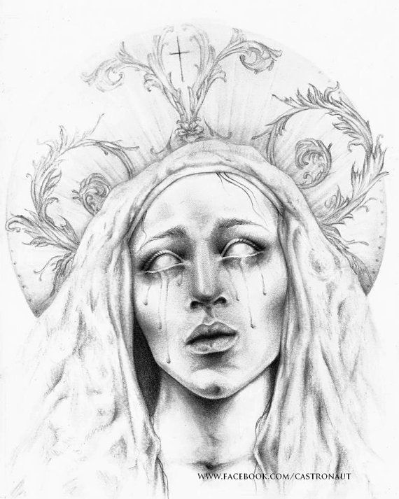 570x713 Religious Drawing Mother Mary For Free Download - Mary Drawing