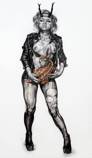 375x646 Mother Mary Drawing - Mary Drawing